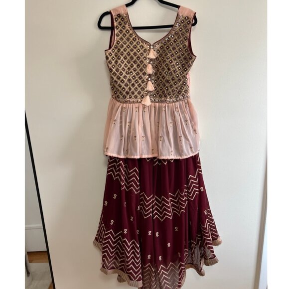 Lehenga choli set | long top | Dupatta - Picture 5 of 5